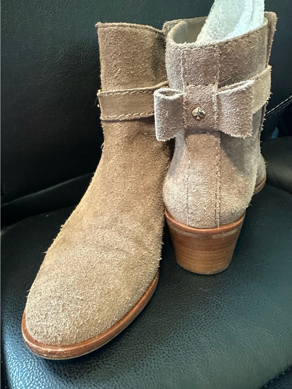 Kate Spade New York "Taley." Suede Ankle Boot.